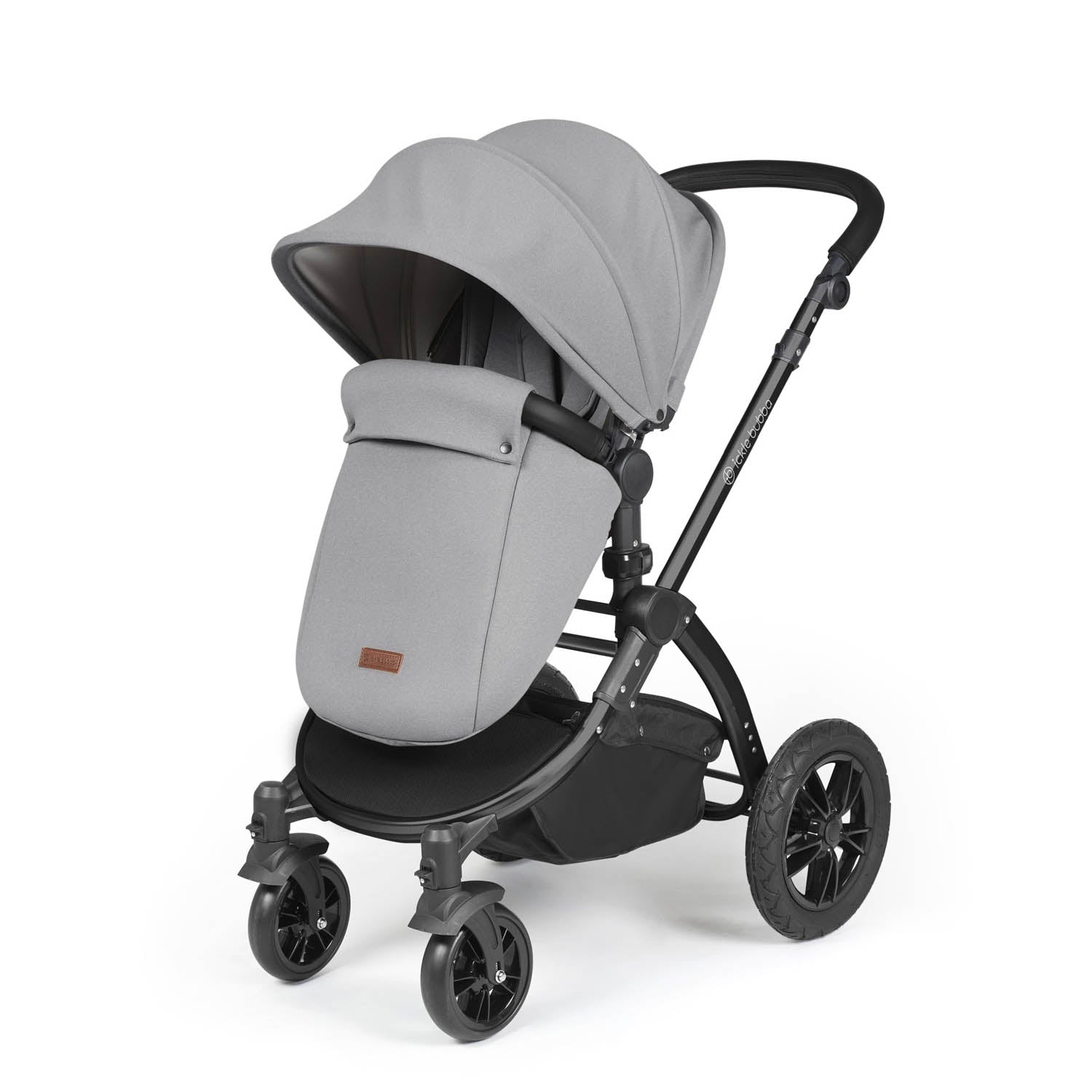 Ickle Bubba Stomp Luxe 14 Piece Nimbus 180° Spin Travel & Home Bundle - Black/Pearl Grey/Black