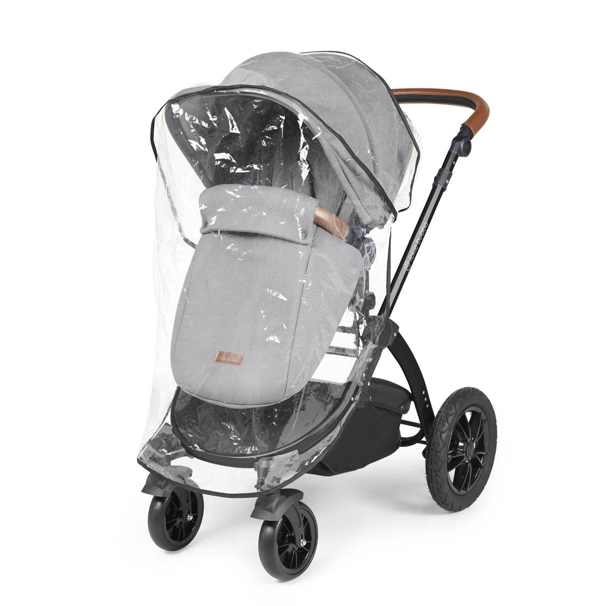 Ickle Bubba Stomp Luxe 14 Piece Nimbus 180° Spin Travel & Home Bundle - Black/Pearl Grey/Tan