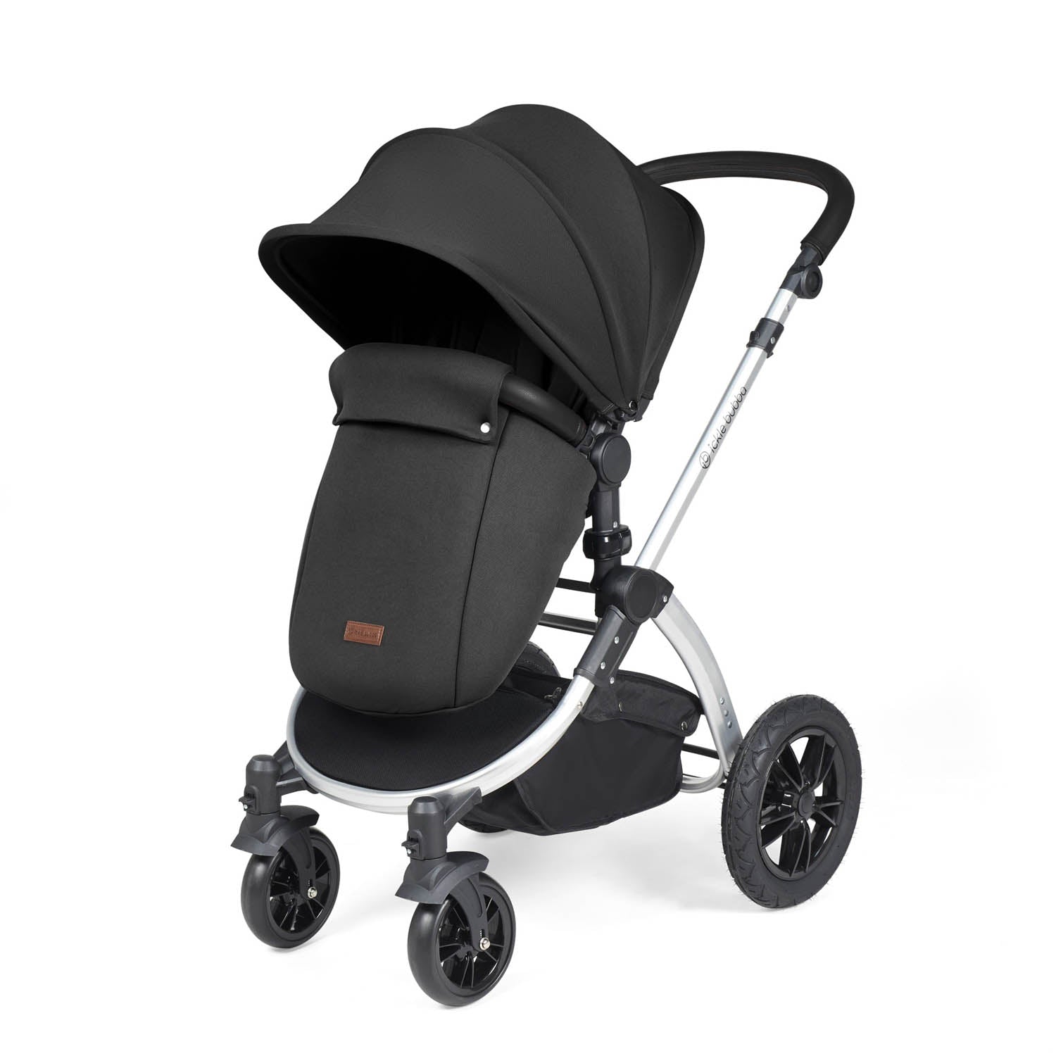 Ickle Bubba Stomp Luxe 14 Piece Nimbus 180° Spin Travel & Home Bundle - Silver/Midnight/Black