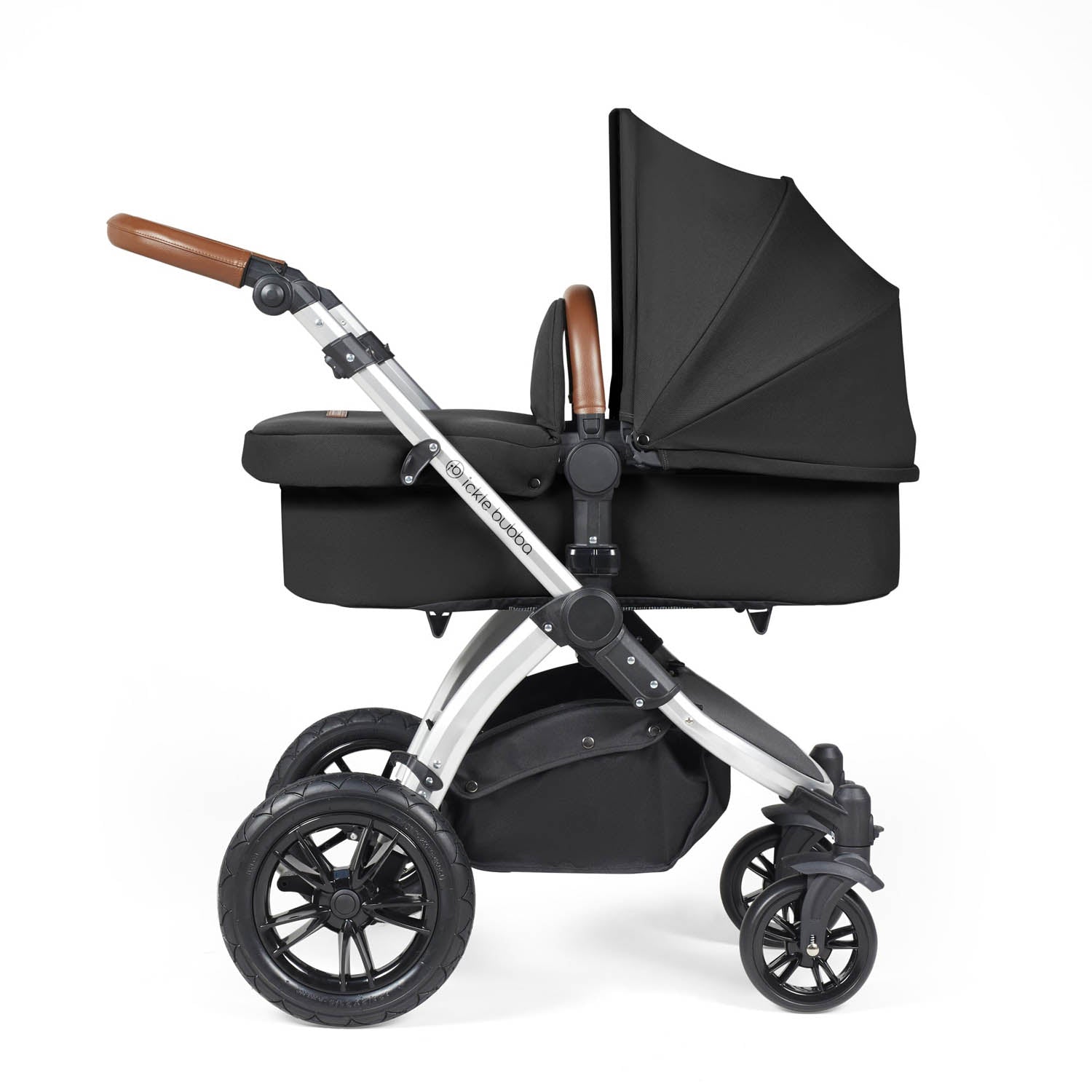 Ickle Bubba Stomp Luxe 14 Piece Nimbus 180° Spin Travel & Home Bundle - Silver/Midnight/Tan