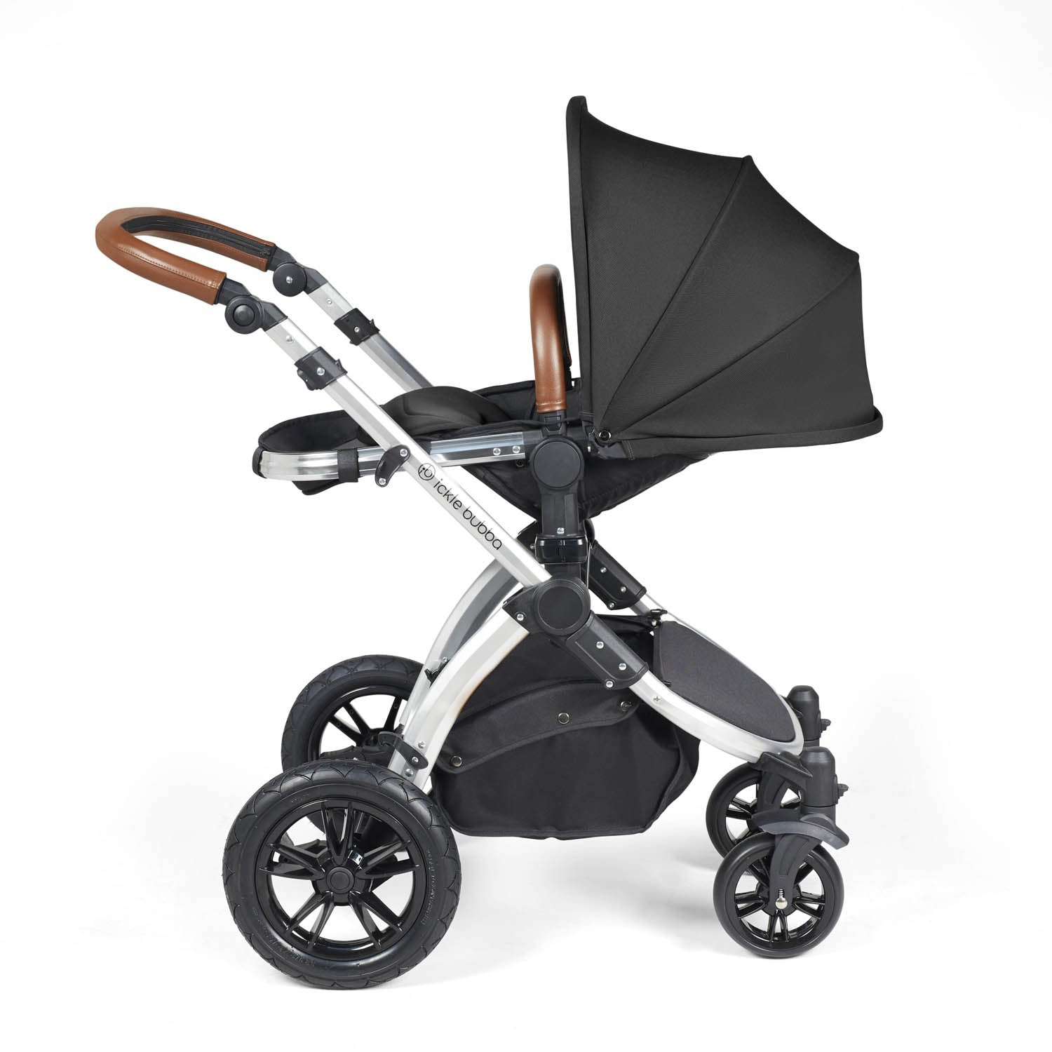Ickle Bubba Stomp Luxe 14 Piece Nimbus 180° Spin Travel & Home Bundle - Silver/Midnight/Tan