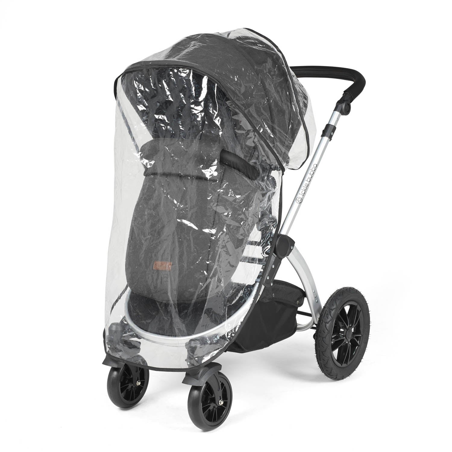 Ickle Bubba Stomp Luxe 14 Piece Nimbus 180° Spin Travel & Home Bundle - Silver/Charcoal Grey/Black