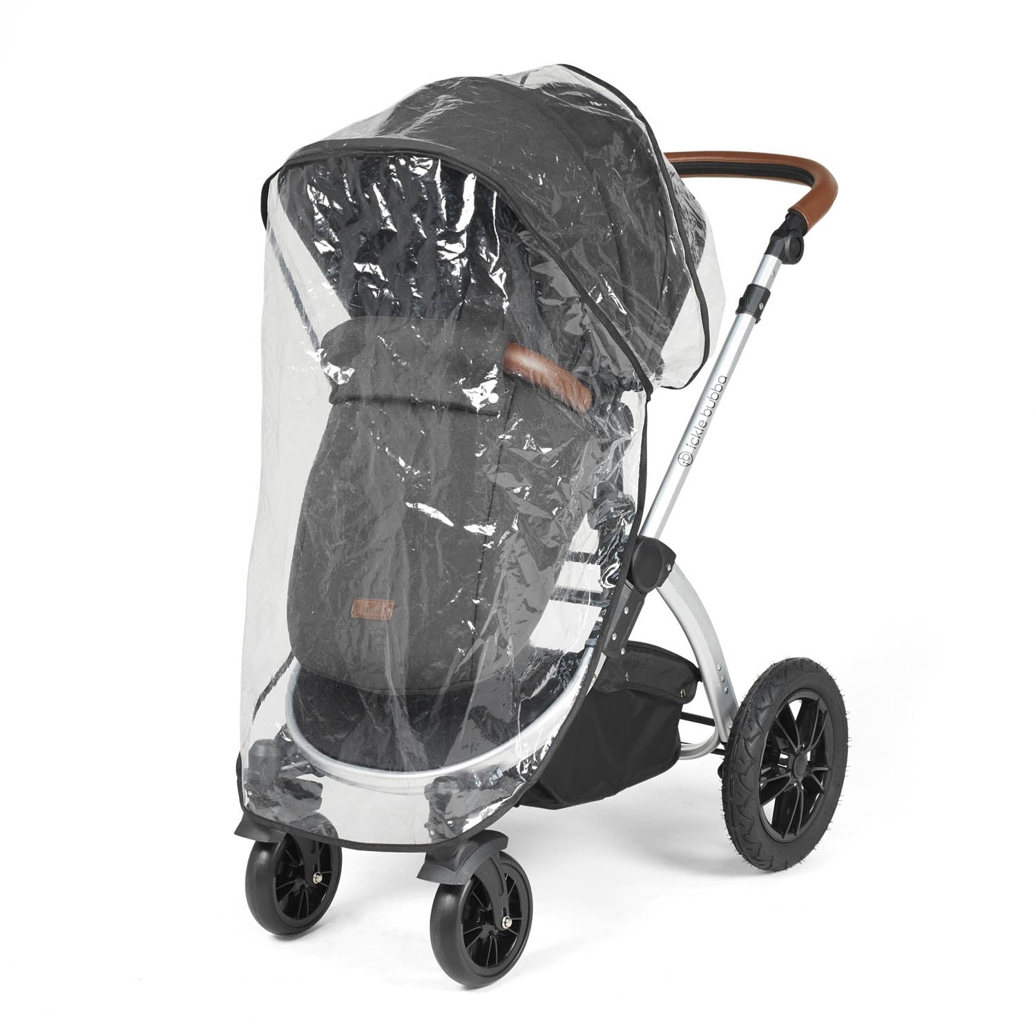 Ickle Bubba Stomp Luxe 14 Piece Nimbus 180° Spin Travel & Home Bundle - Silver/Charcoal Grey/Tan