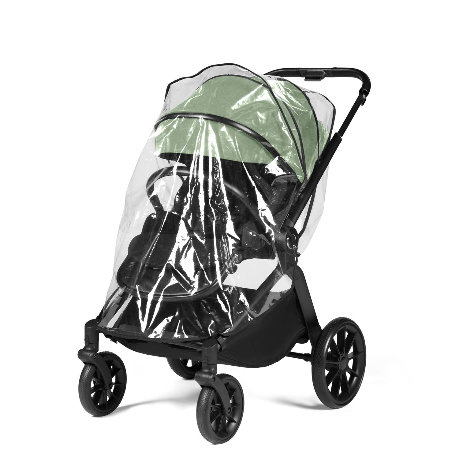 Ickle Bubba Altima 14 Piece Stratus i-Size Travel System & Base + Bubba&Me Crib - Sage Green