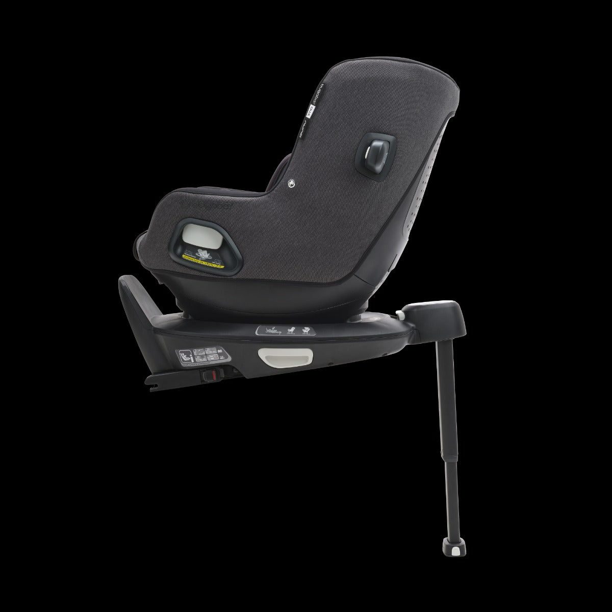 Bugaboo Owl by Nuna + Turtle Air + 360 Rotating Base - Mineral Washed Black