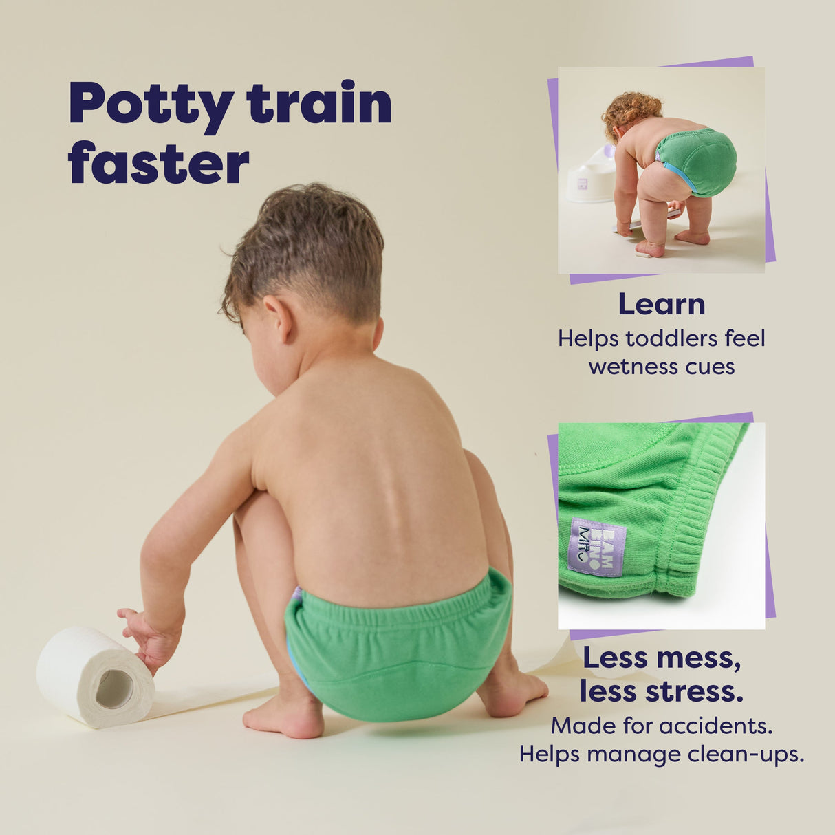NEW: 5 Pack Reusable Potty Training Pants in Wild Life - Elite Design