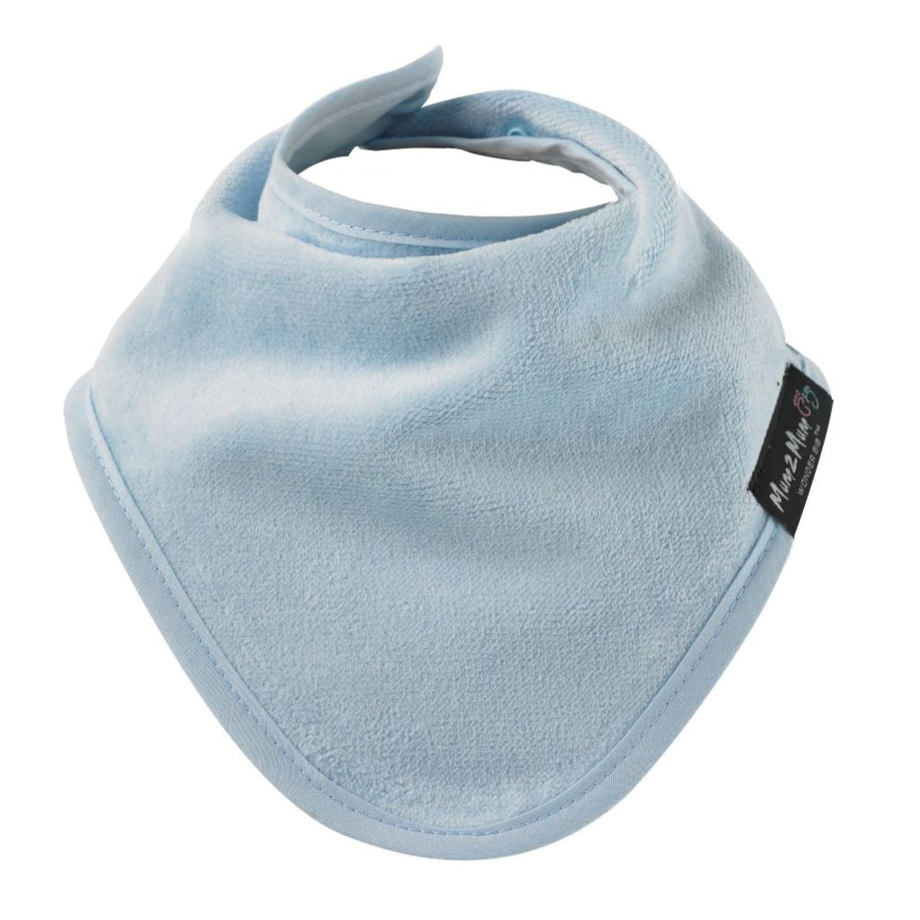 3 PACK - Mum 2 Mum Bandana Style Wonder Bibs - Navy / Baby Blue / Teal