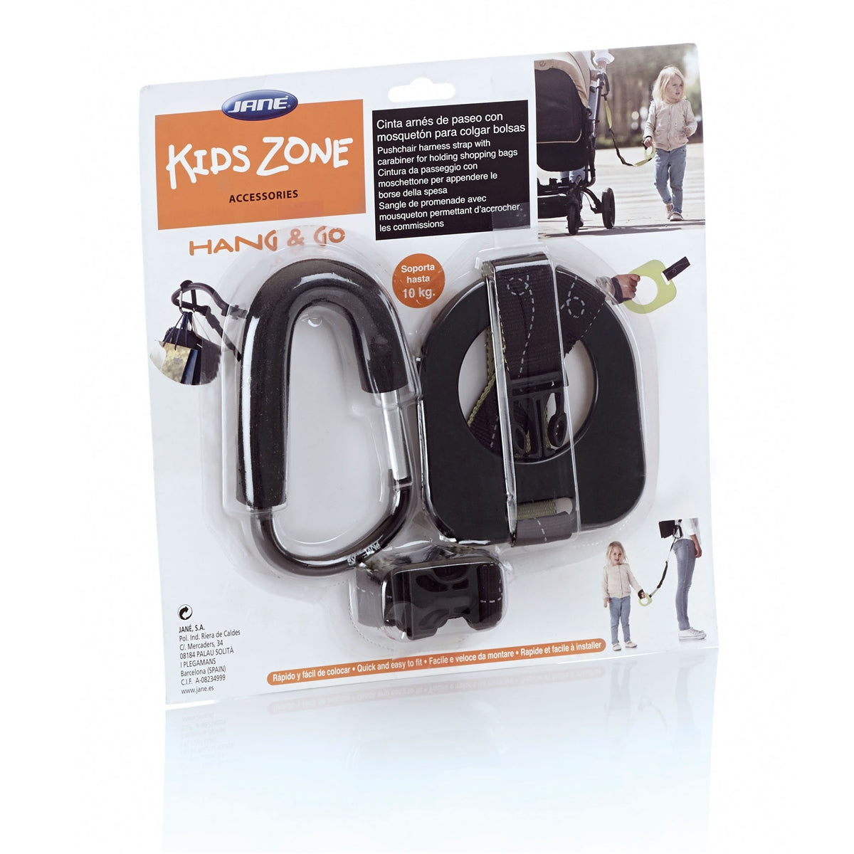 Jane Hang & Go Harness with Carabiner Clip for Shopping Bags