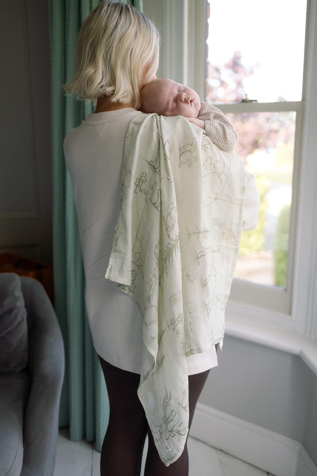 Woodland Large Swaddle Muslin