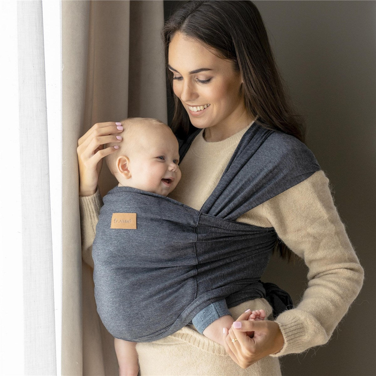 Jané Cocoon Baby Wrap Carrier – Ergonomic Sling from Birth to 20kg