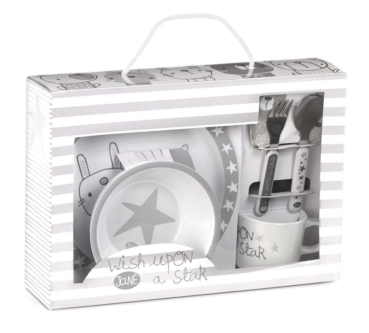 Baby & Toddlers 6 Piece Stars Microwave Feeding Set, Star