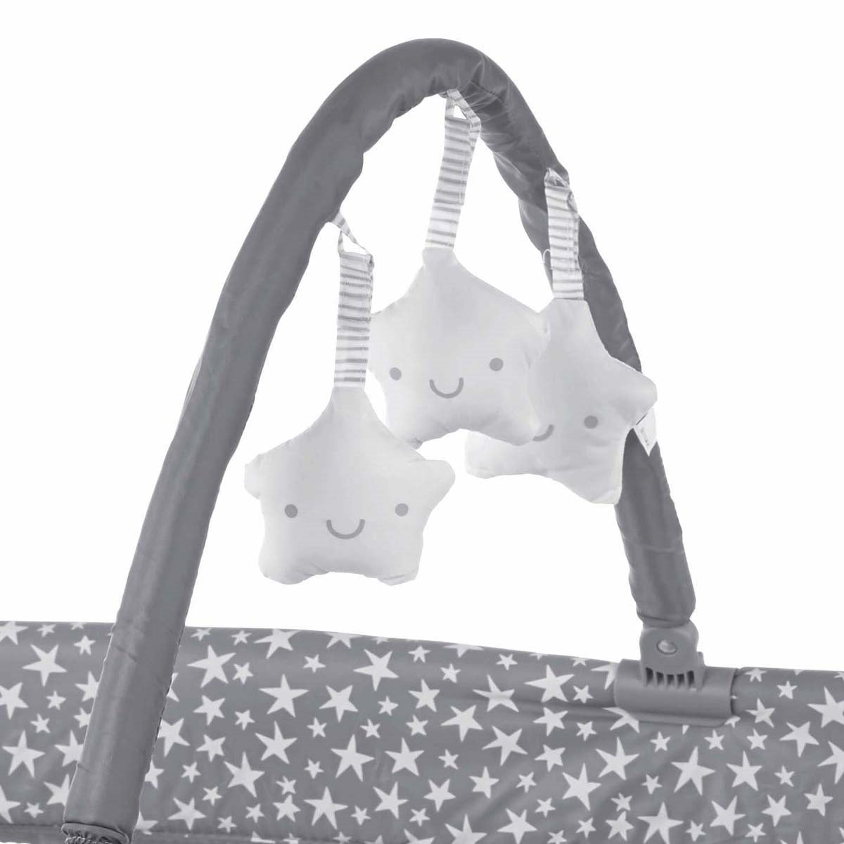 Jane Duo Level Toys Travel Cot – Two-Tier Design with Activity Arch, Stars