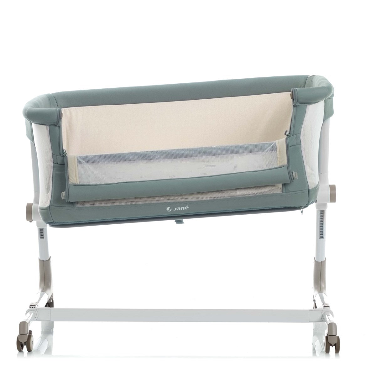 Jane Baby Side Crib + 4 Piece Bedding Set & Safety Mattress, Special Nature Edition