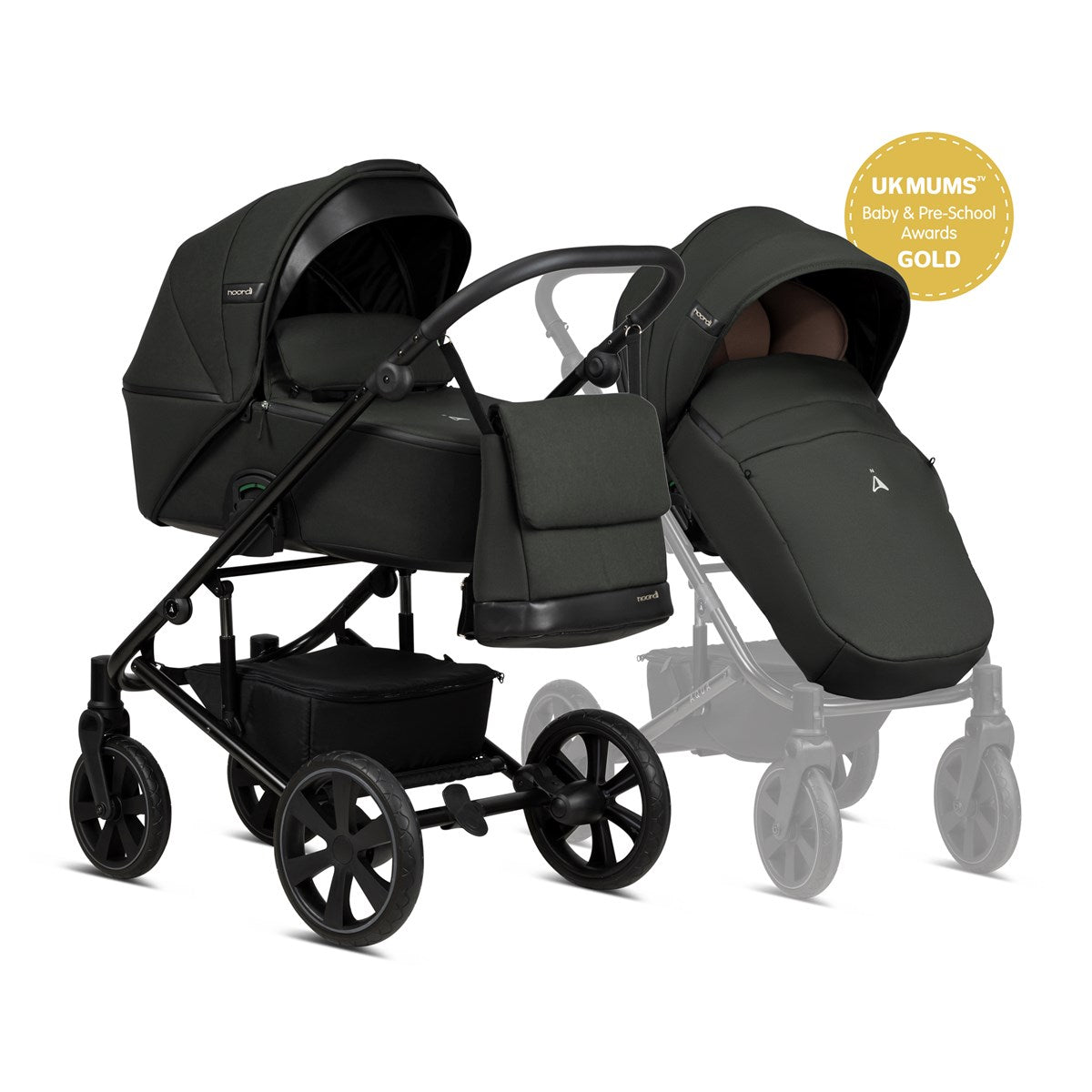 Noordi Aqua Thermo 3in1 Terra i-Size Travel System, Forest Green