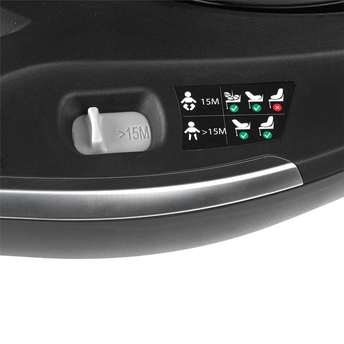 Jane Kombikid 360° Rotating i-Size Car Seat 40-105 cm Matt Black