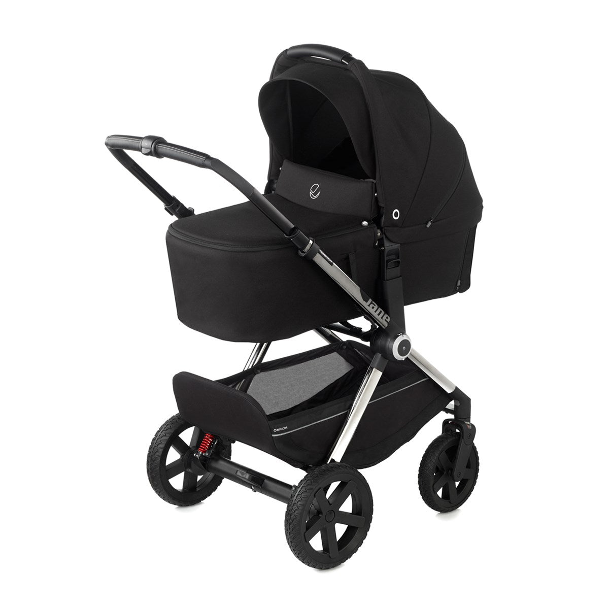 Jane Crosslight-3 Trio Kombibaby 360 Lie-Flat Car Seat Travel System, Special Edition Silver Shadow