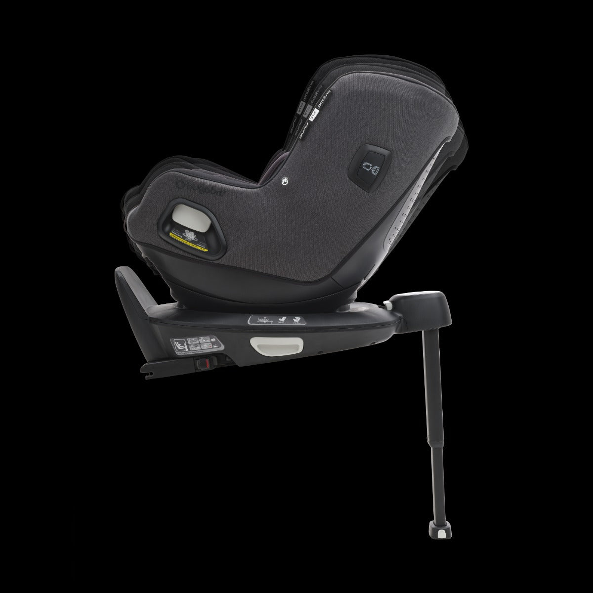 Bugaboo Owl by Nuna + Turtle Air + 360 Rotating Base - Mineral Washed Black