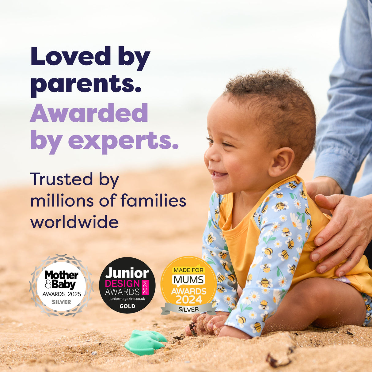 Reusable Swim Nappy in Busy Bees
