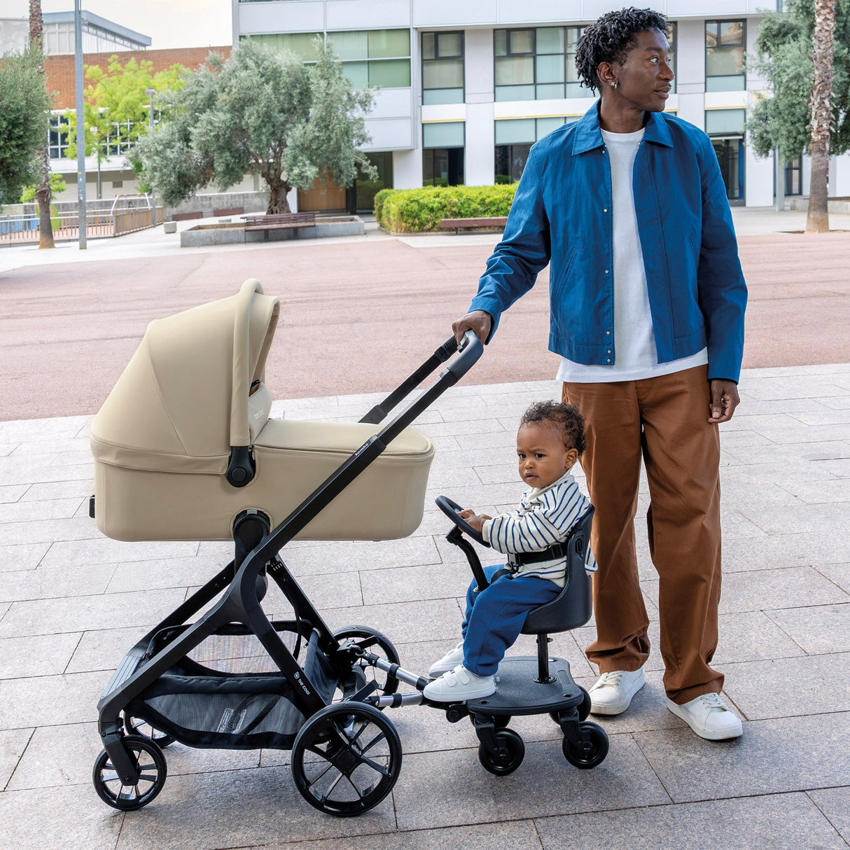 Be Cool 4ride Universal Buggy Board – 4-Wheel Standing Platform for Second Child