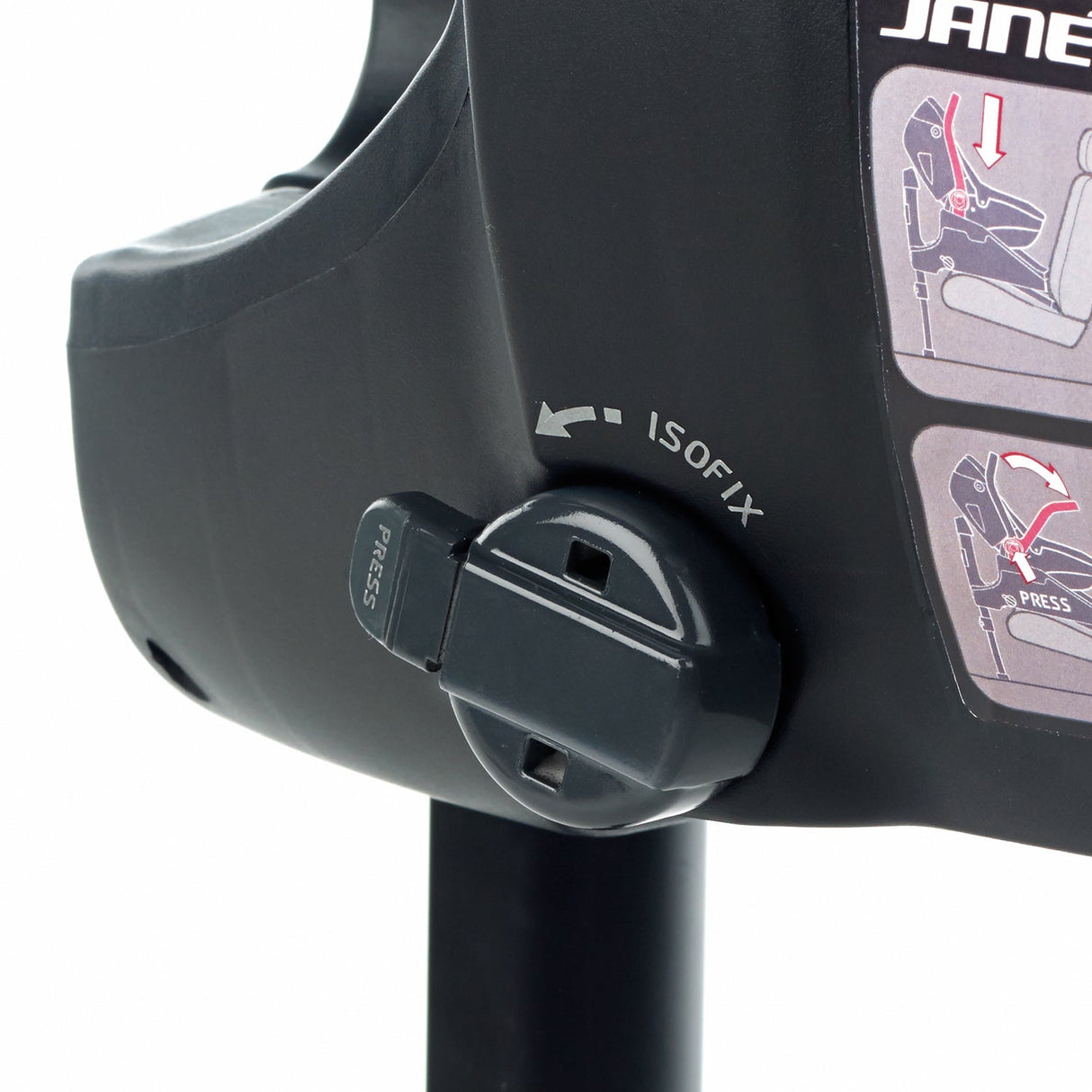 JanƩ Trider Travel System Bundle with Transporter Plus & Koos R1 i-Size Car Seat, Black