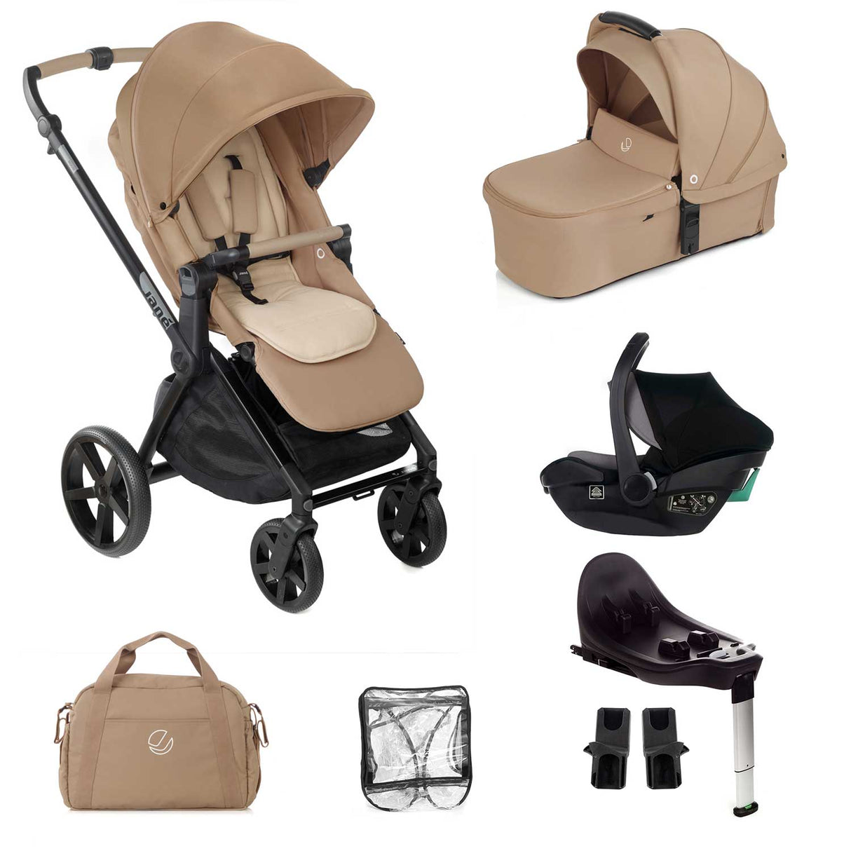 Jane Muum-4 + Travel Carrier Car Seat Bundle
