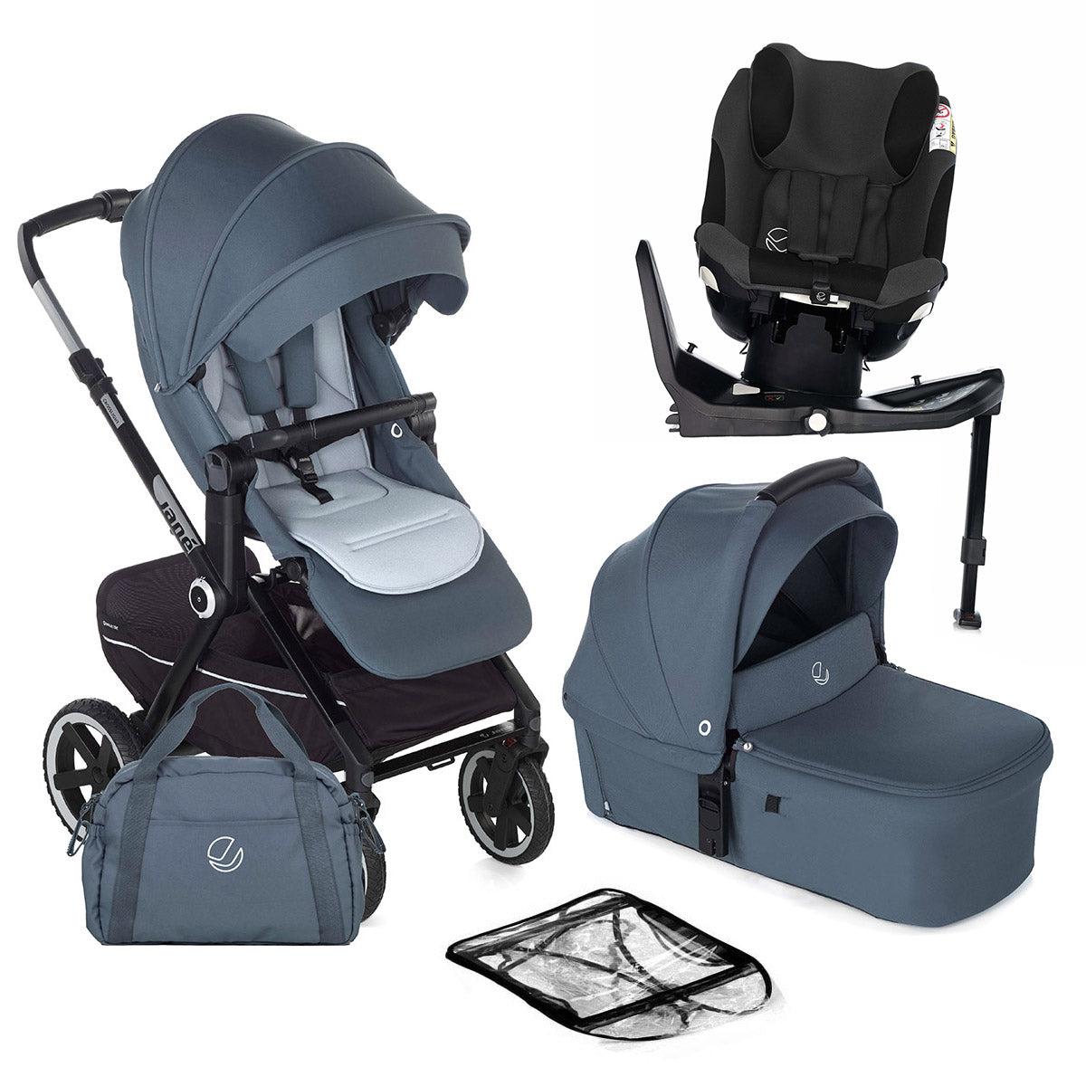 Jane Crosslight-3 Trio Fix with iKonic-2 Swivel Car Seat Bundle (0-4 years)
