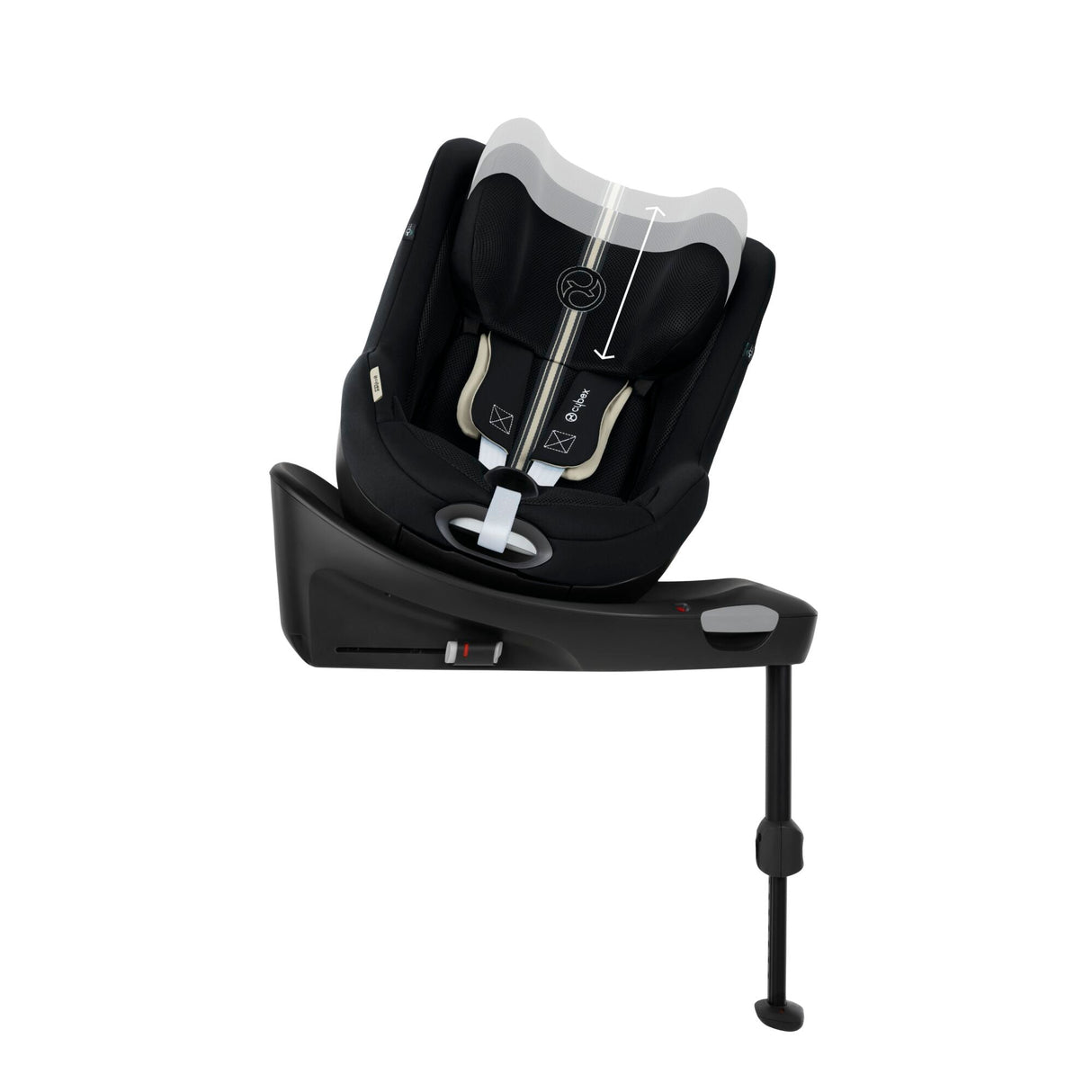 CYBEX Sirona Gi i-Size PLUS 360° Rotating ISOFIX Toddler Car Seat - Moon Black