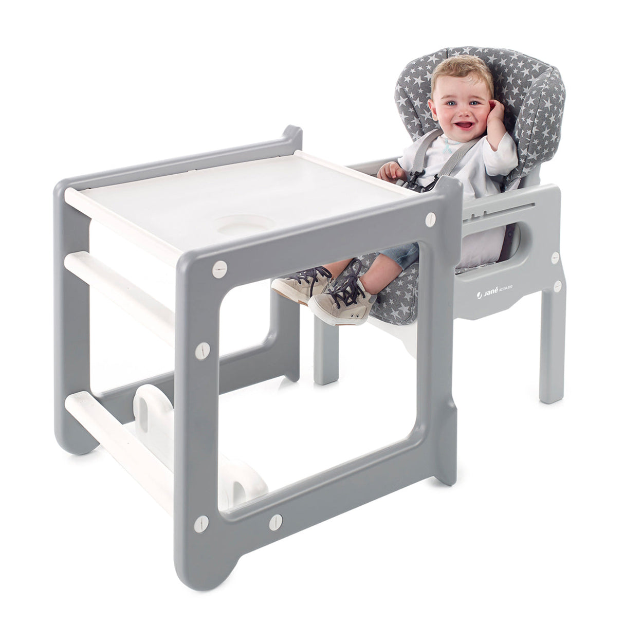 Jane Activa Evo 2in1 Highchair / Junior Table & Chair, 0-3 years, Iris
