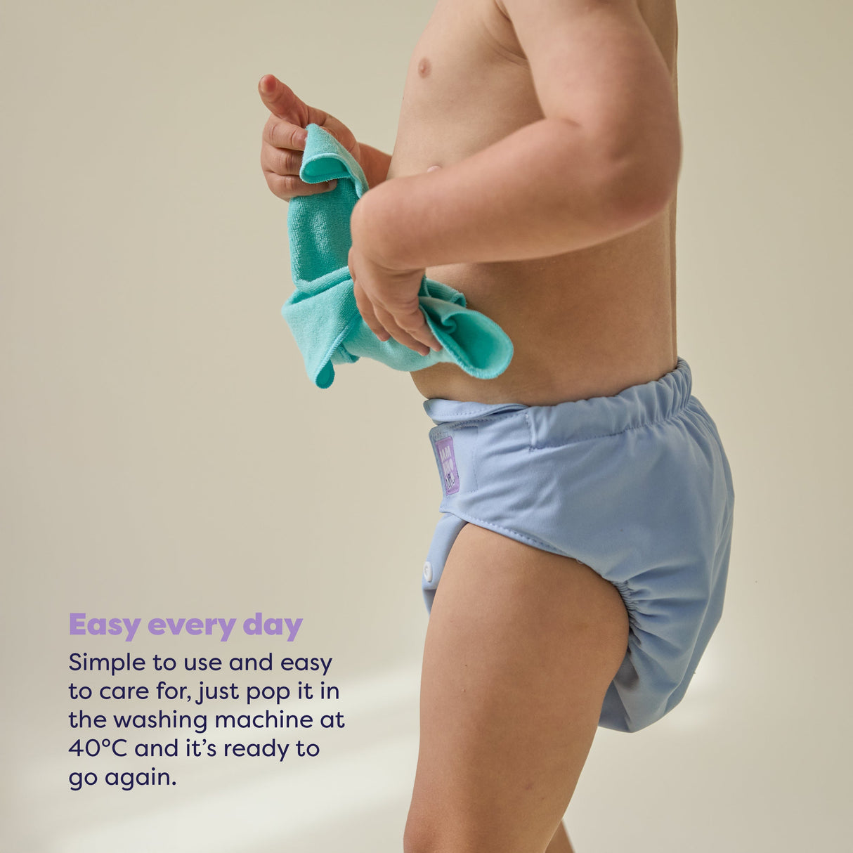 Revolutionary Reusable Nappy in Blue
