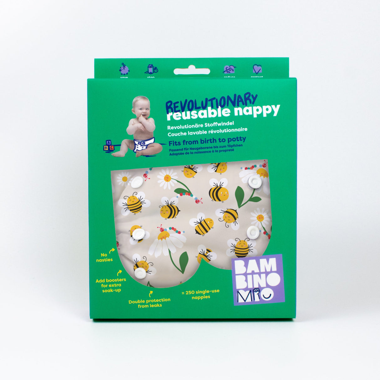 Revolutionary Reusable Nappy in Busy Bees