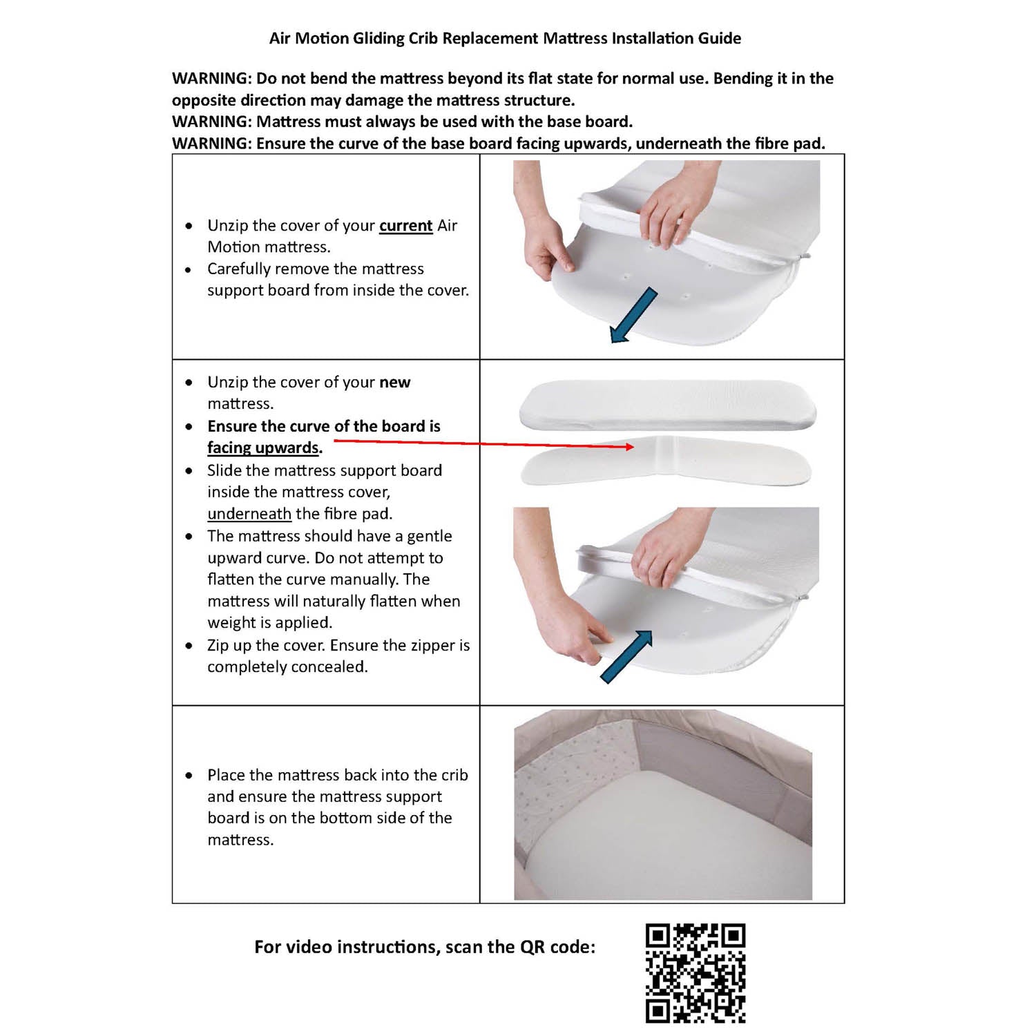 Babymore Air Motion Crib Replacement Mattress