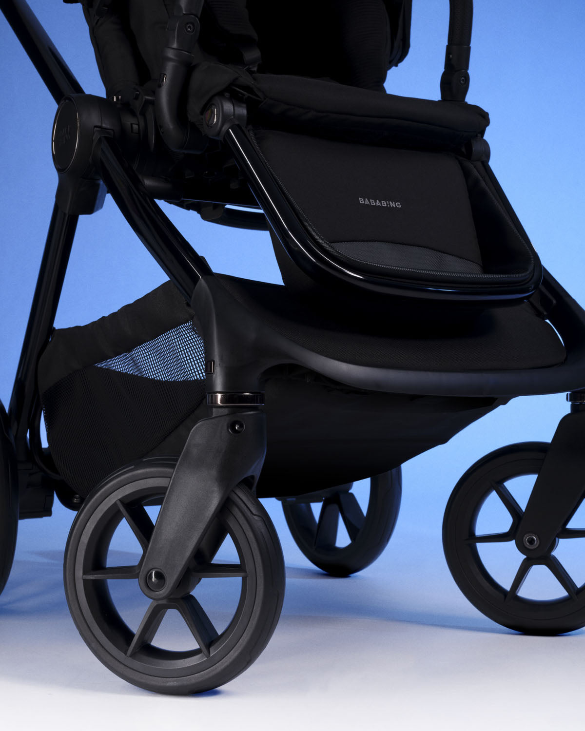 Bababing 18pc Raffi MK11 Home & Travel System, Home & Feeding Bundle with Spin Car Seat & Base - Gloss Black