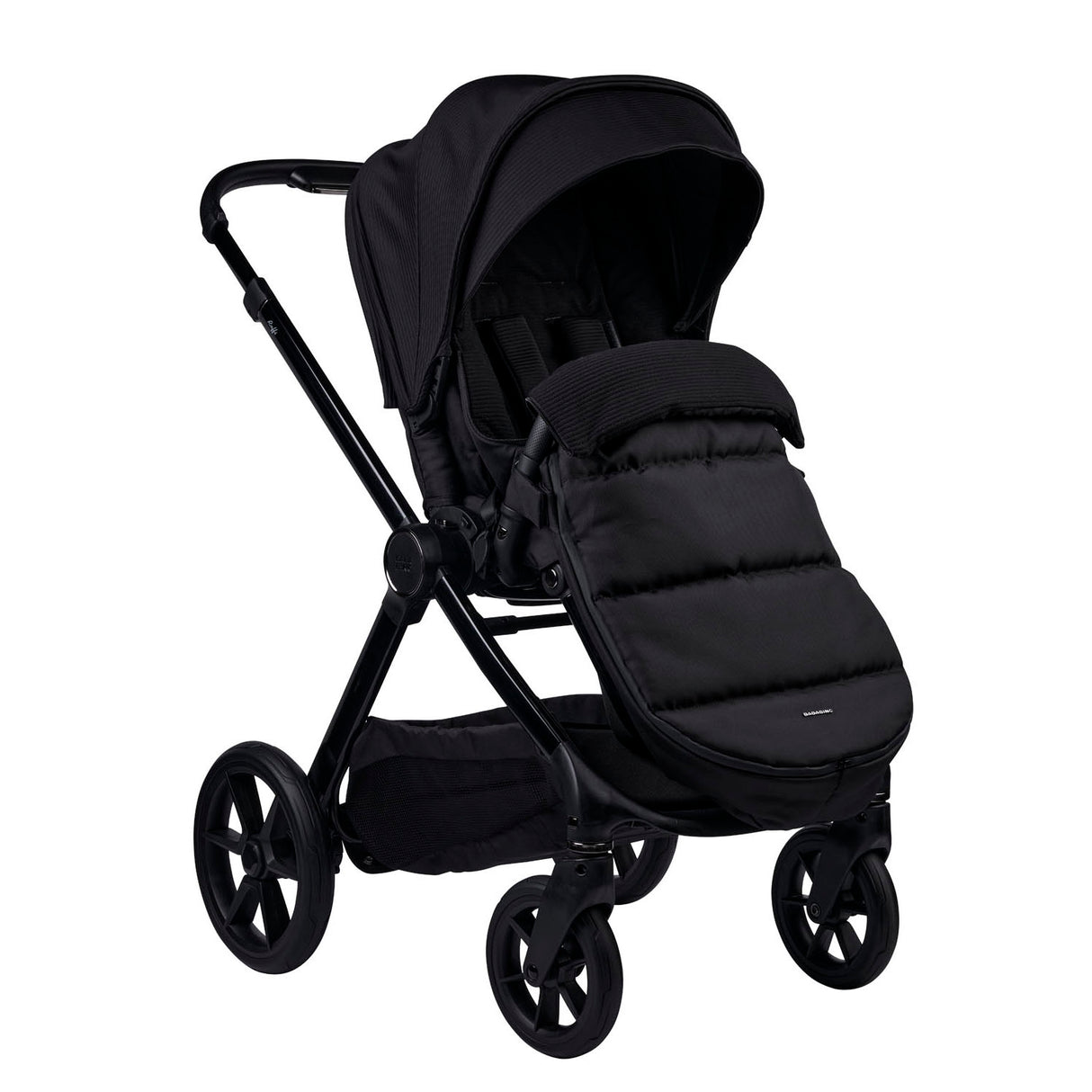 Bababing 18pc Raffi MK11 Home & Travel System, Home & Feeding Bundle with Spin Car Seat & Base - Gloss Black