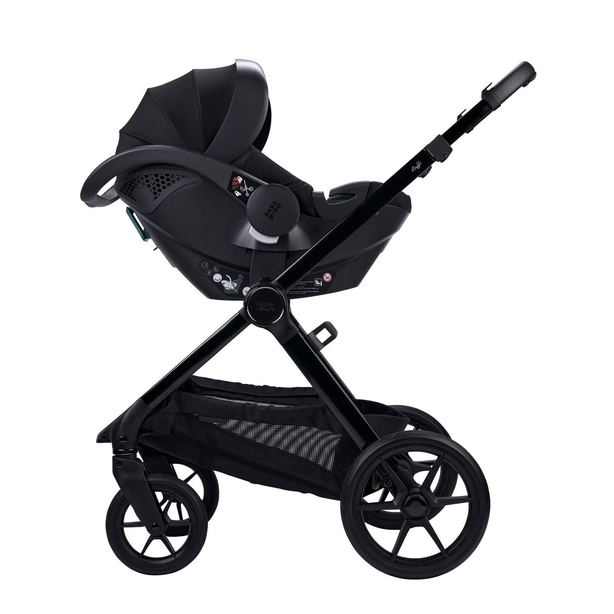 Bababing 16pc Raffi MK11 Home & Travel System Bundle with Spin Car Seat & Base - Heritage