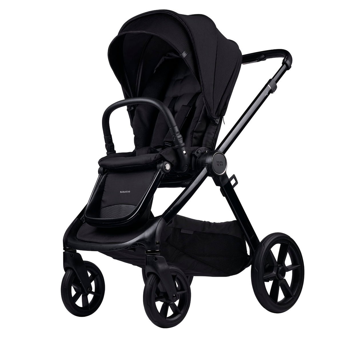 Bababing 18pc Raffi MK11 Home & Travel System, Home & Feeding Bundle with Spin Car Seat & Base - Gloss Black