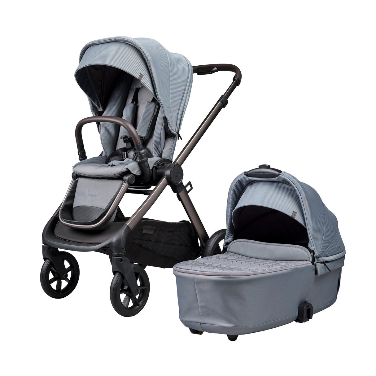 Bababing 16pc Raffi MK11 Home & Travel System Bundle with Spin Car Seat & Base - Duck Egg