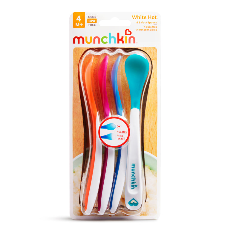 Munchkin White Hot Spoons 4Pk