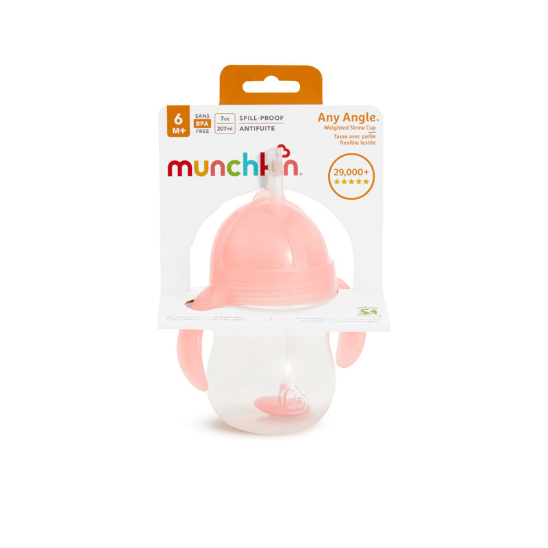 Munchkin Click Lock Tip & Sip Cup 7Oz - Pink
