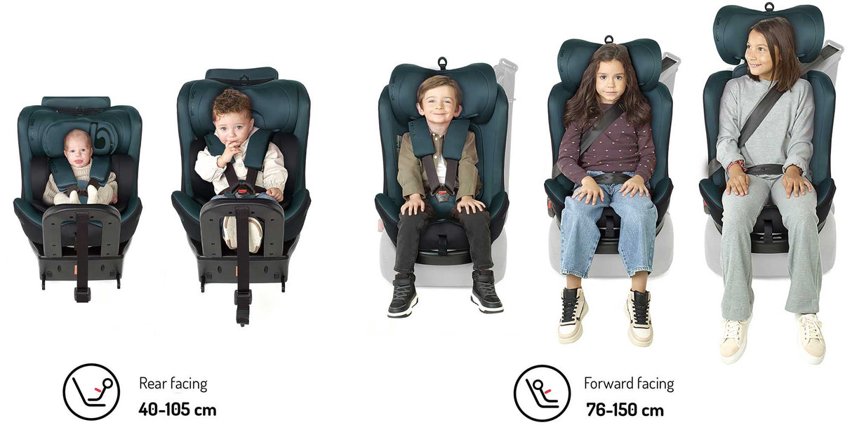 Be Cool Easy 360 Rotating i-Size Car Seat 40–150cm Birth to 12 Years