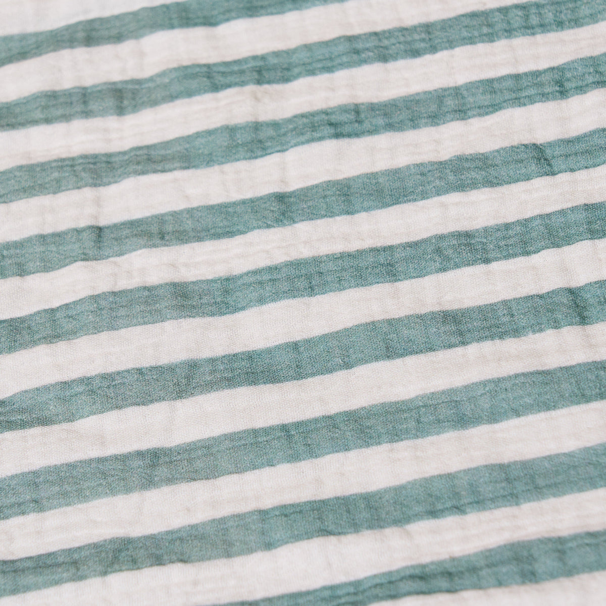 Obaby Muslin Fitted Sheet 140cm x 70cm - Ocean Stripe