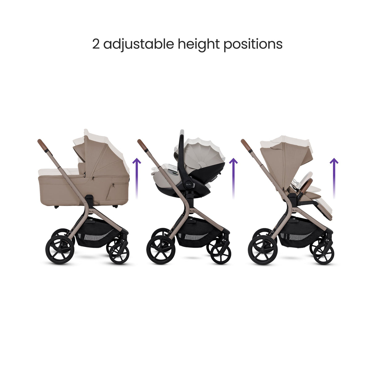 Silver Cross Breez Ultimate 360 Family Car Seat Bundle - Champagne