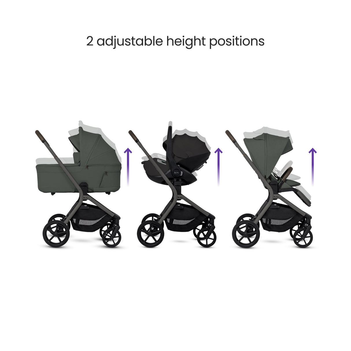 Silver Cross Breez Ultimate 360 Family Car Seat Bundle - Pewter