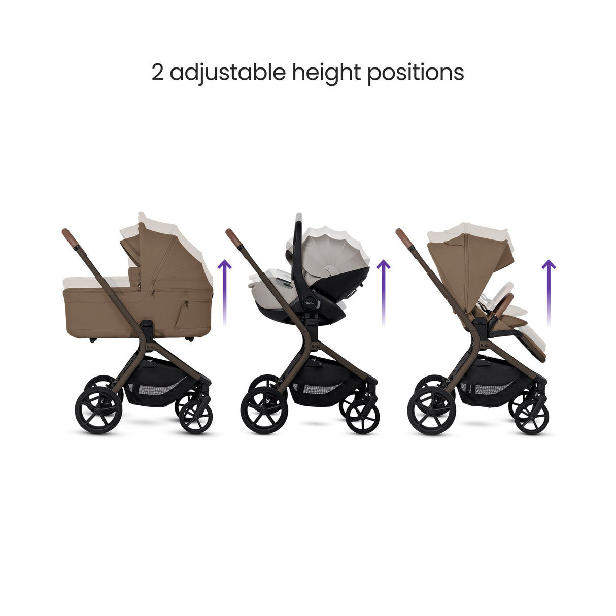 Silver Cross Breez Ultimate Cybex Cloud T & 360 Base Bundle - Maple