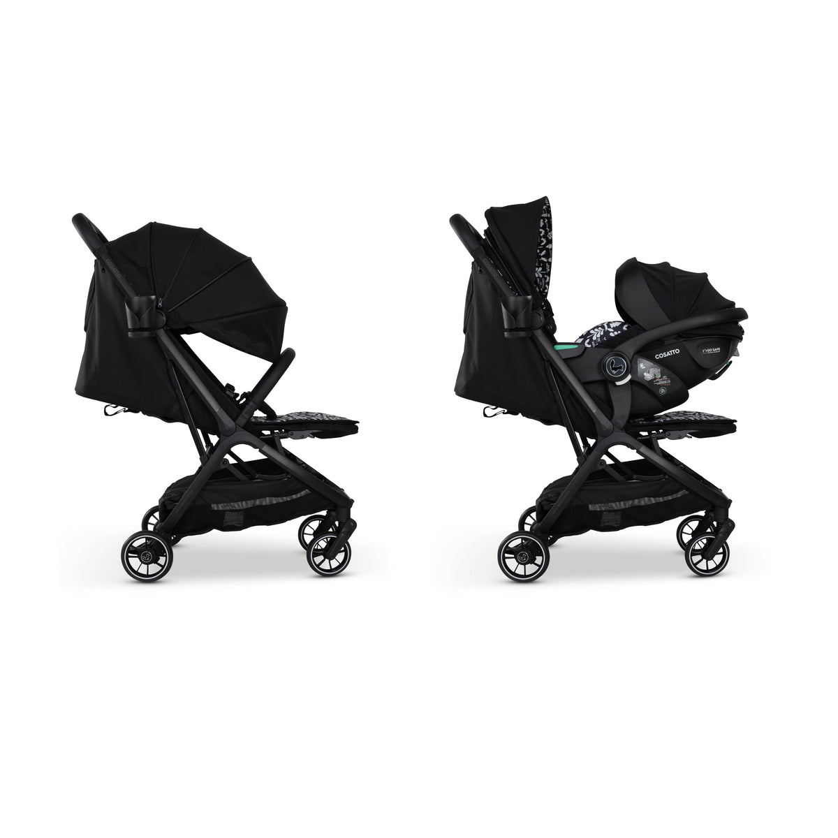 Cosatto Woosh City Recline Car Seat Bundle - Silhouette