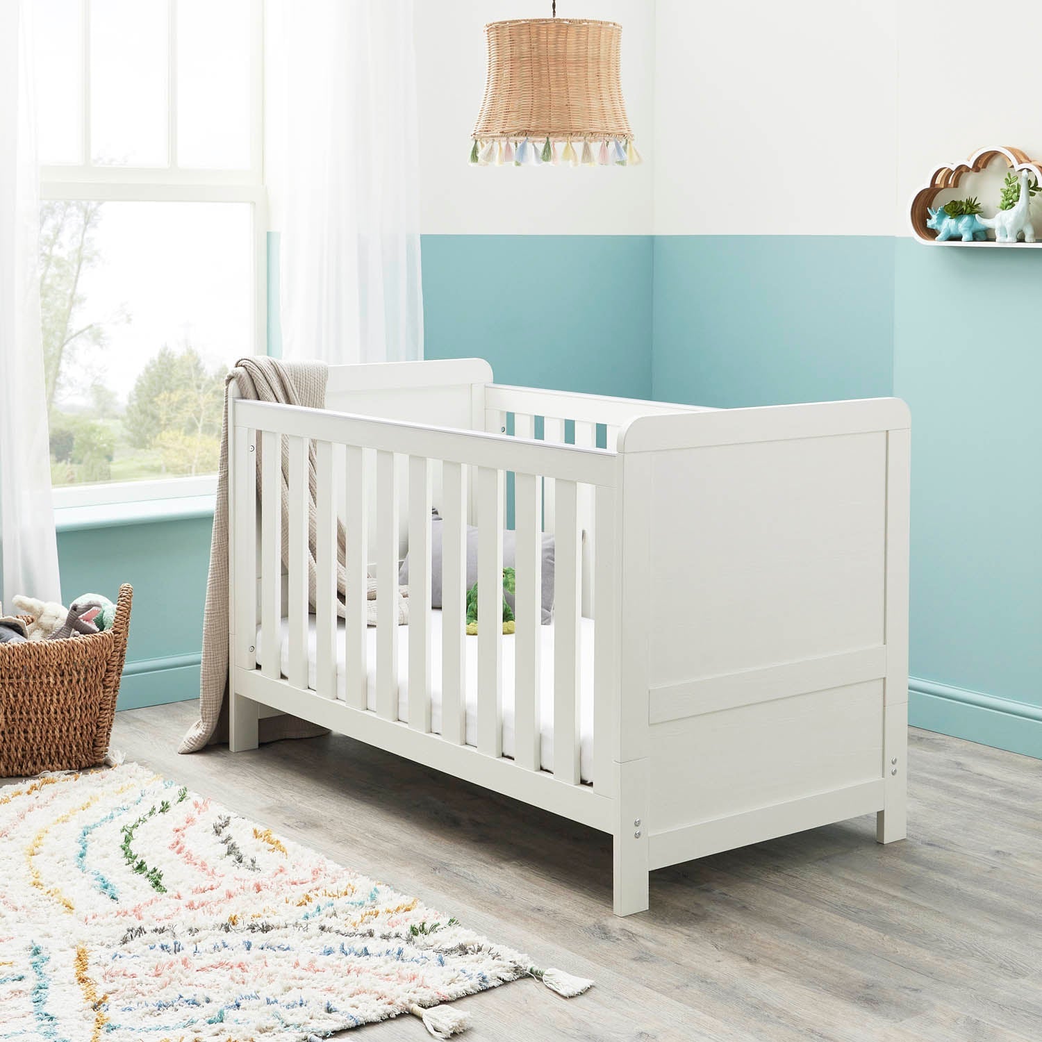 Babymore Caro 3 Piece Nursery Room Set - Grey Wash