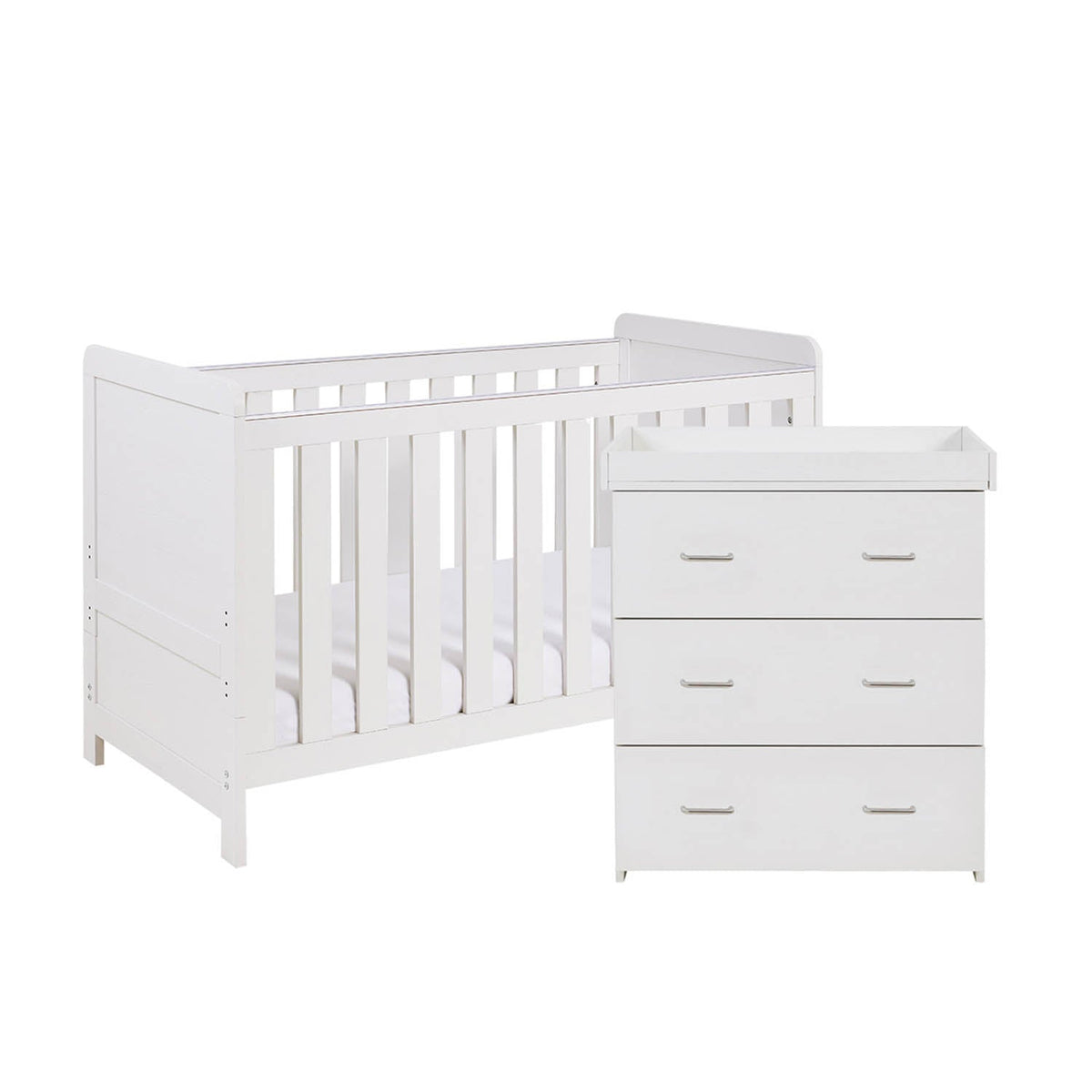 Babymore Caro Mini 2 Piece Room Set - White Wash