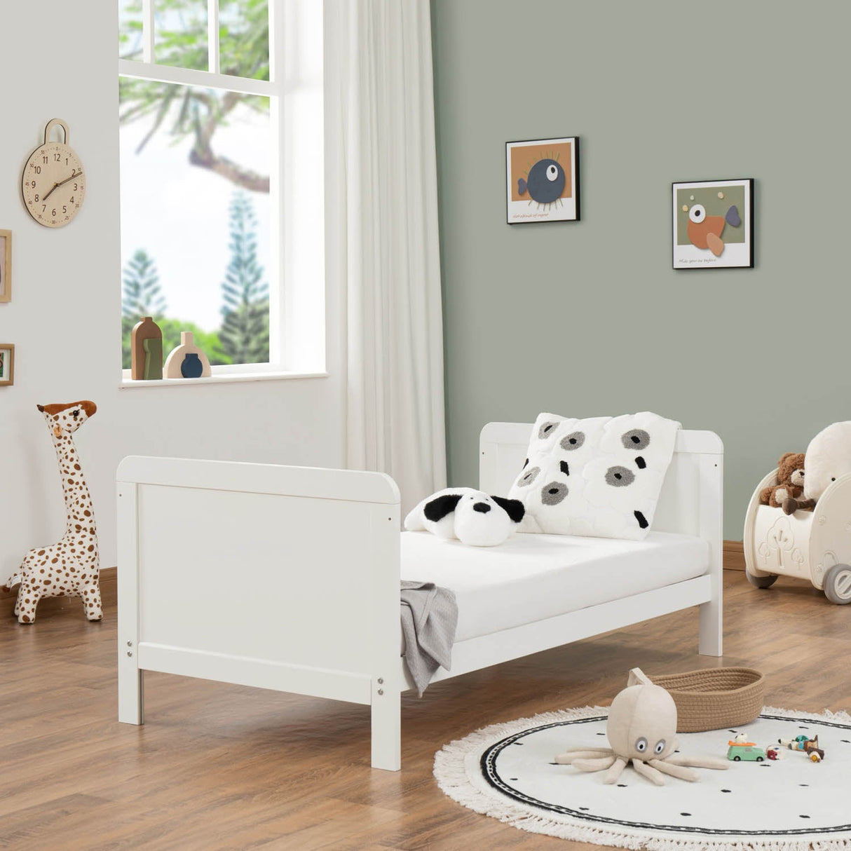 Babymore Caro Urban Cot Bed - White
