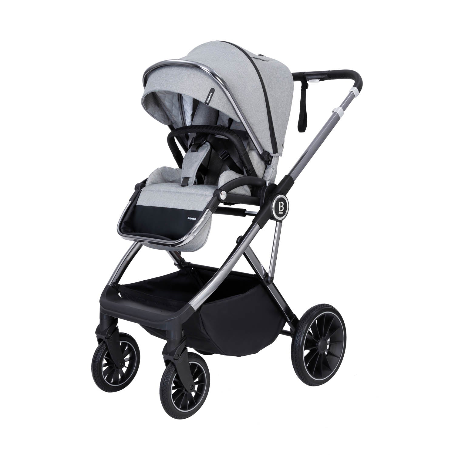 Babymore Chia Travel System + Coco Car Seat - Pearl Grey