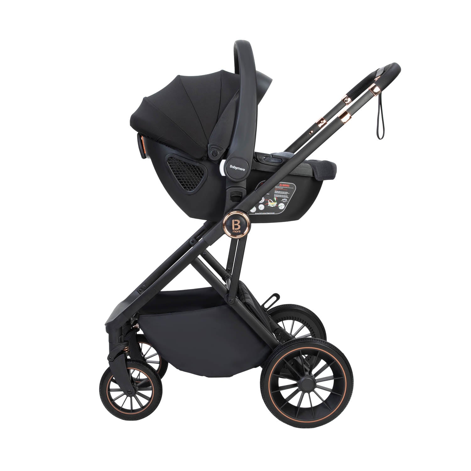 Babymore Chia Travel System + Coco Car Seat & Base - Midnight Blue