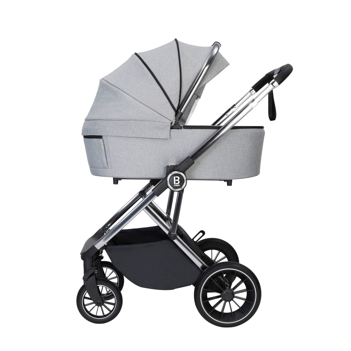 Babymore Chia Travel System + Pecan Car Seat - Pearl Grey